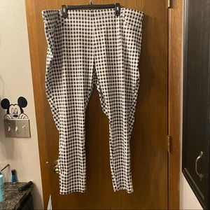 Terra & Sky 3x gingham mid rise jeggings